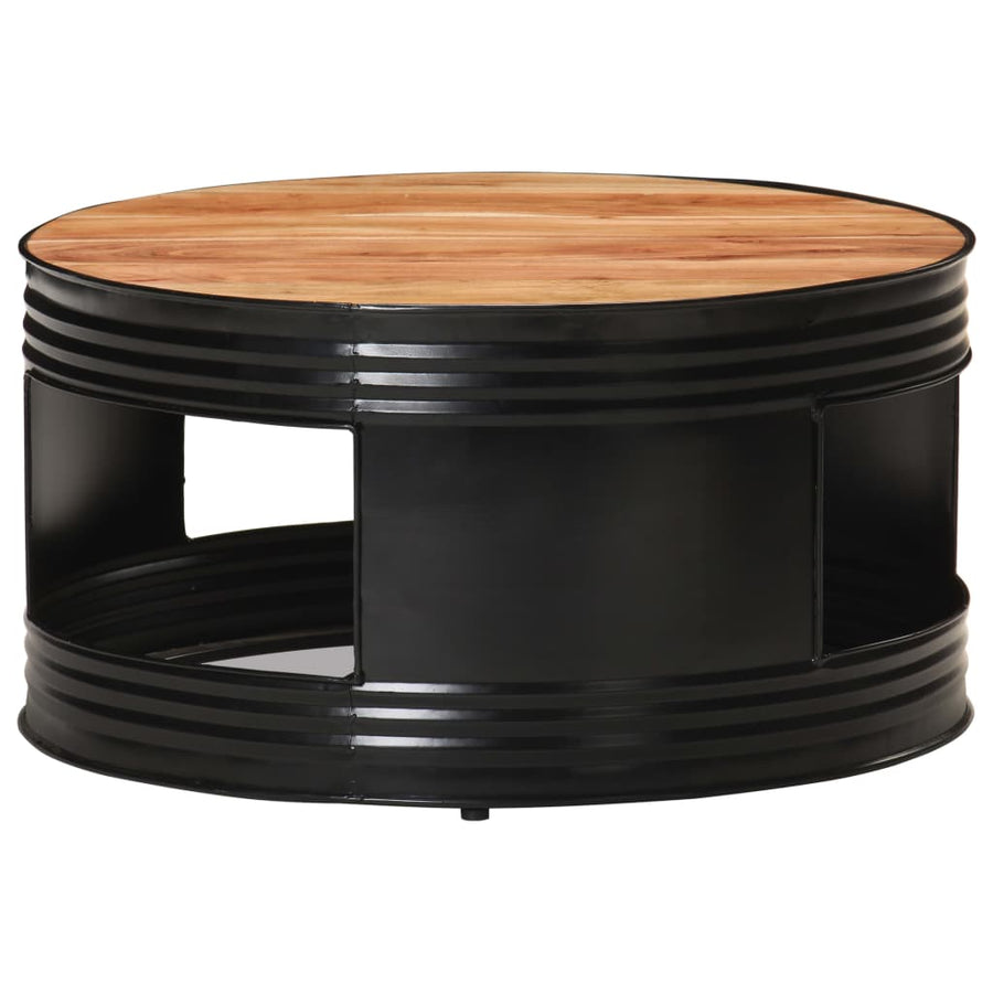 Salontafel 68X Massief Acaciahout Zwart 1