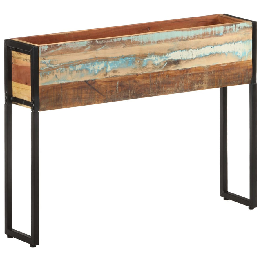 Plantenbak 90 x 20 x 68 cm massief gerecycled hout