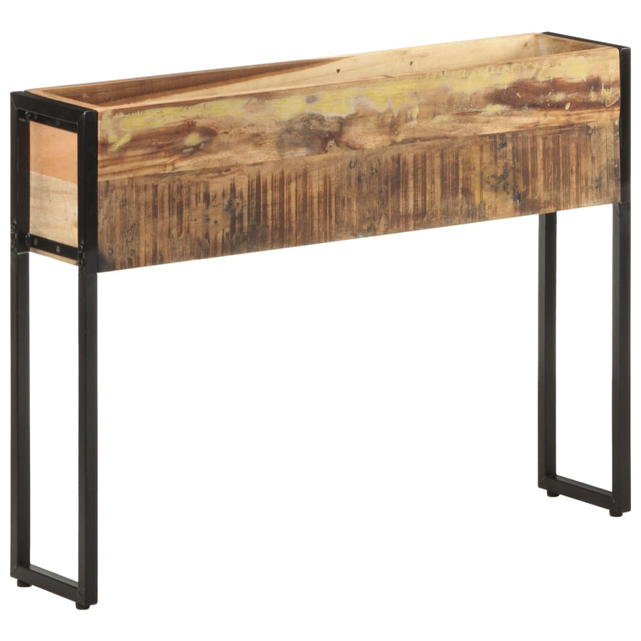 Plantenbak 90 x 20 x 68 cm massief gerecycled hout