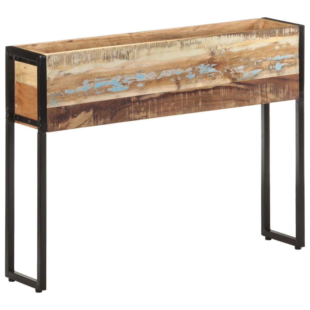 Plantenbak 90 x 20 x 68 cm massief gerecycled hout