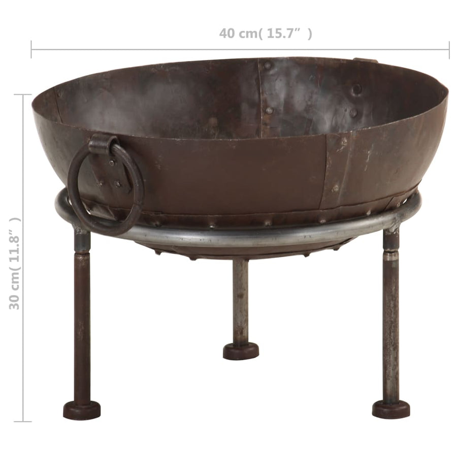 Vuurplaats Ø40 cm ijzer Ø 40 cm Bruin