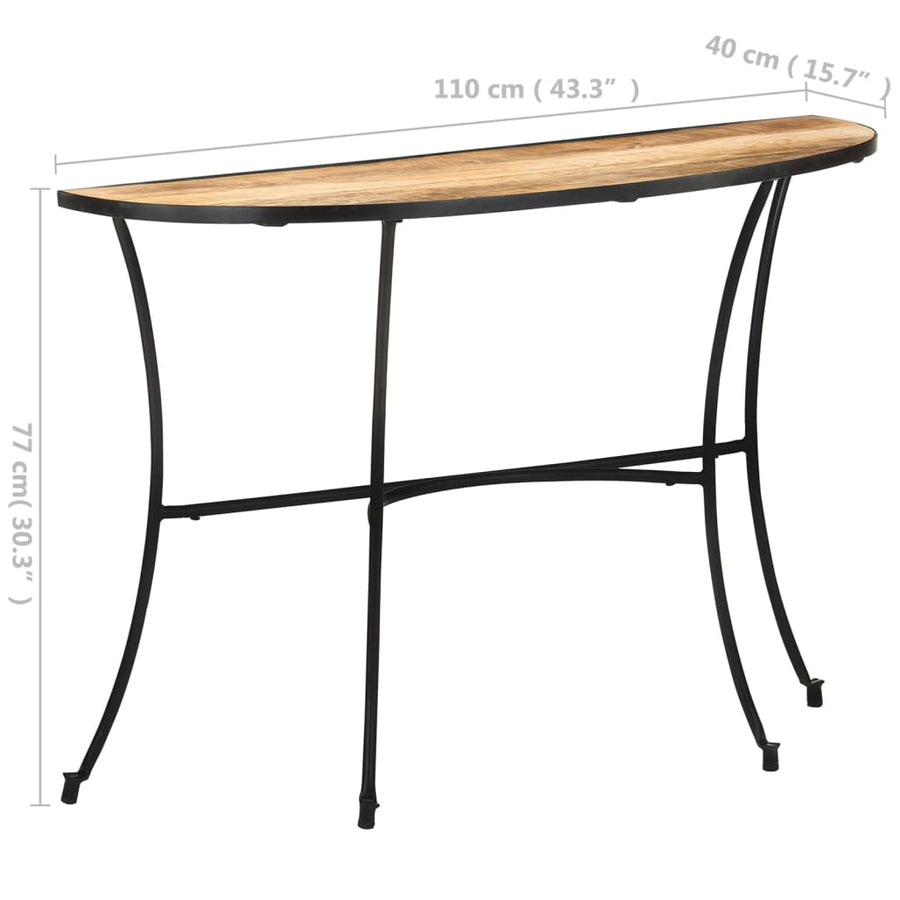 Bijzettafel 0X40X77 Cm massief mangohout