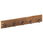 Wandkapstok 100x2,5x15 cm massief gerecycled hout
