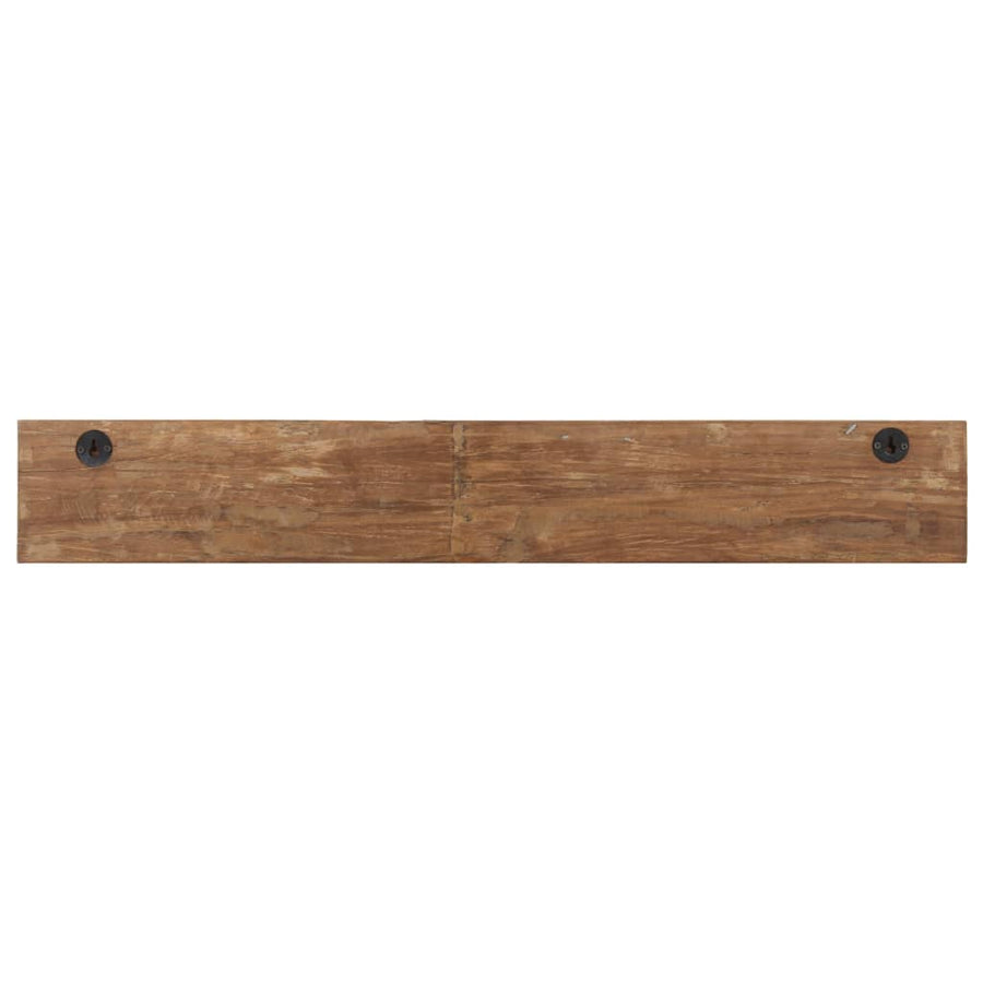 Wandkapstok Met 5 Haken 100X2,5X15 Cm Massief Gerecycled Hout