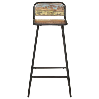 Barstoelen 2 St Massief Gerecycled Hout