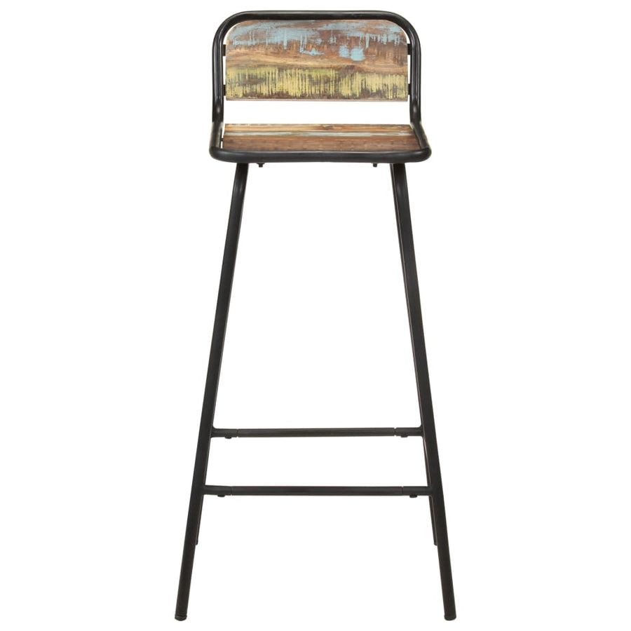 Barstoelen 2 St Massief Gerecycled Hout