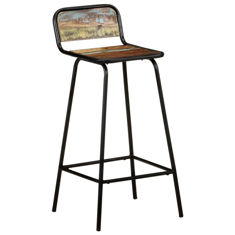 Barstoelen 2 St Massief Gerecycled Hout