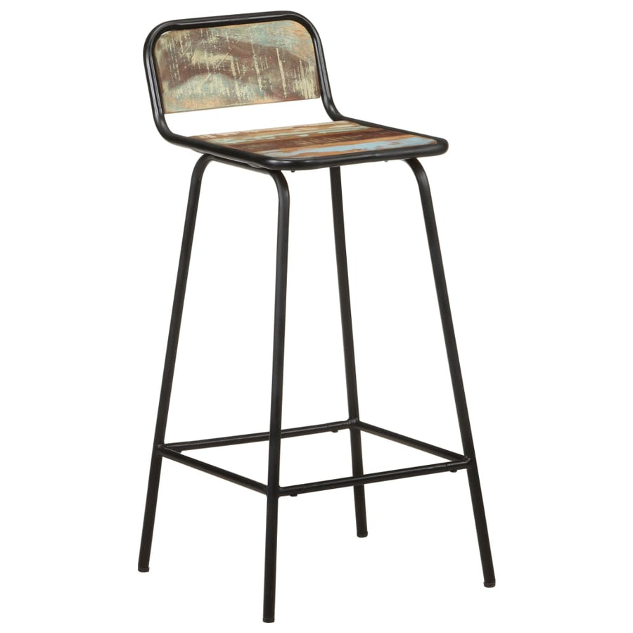 Barstoelen 2 St Massief Gerecycled Hout