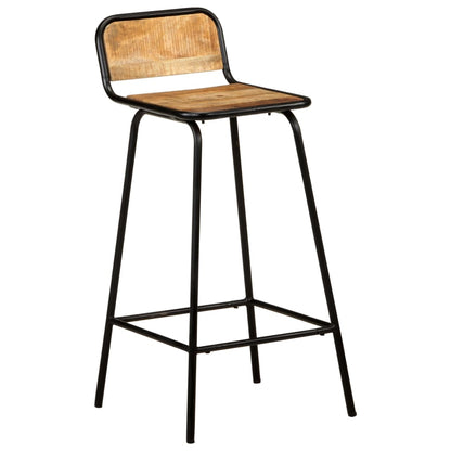 Barstoelen 4 massief mangohout