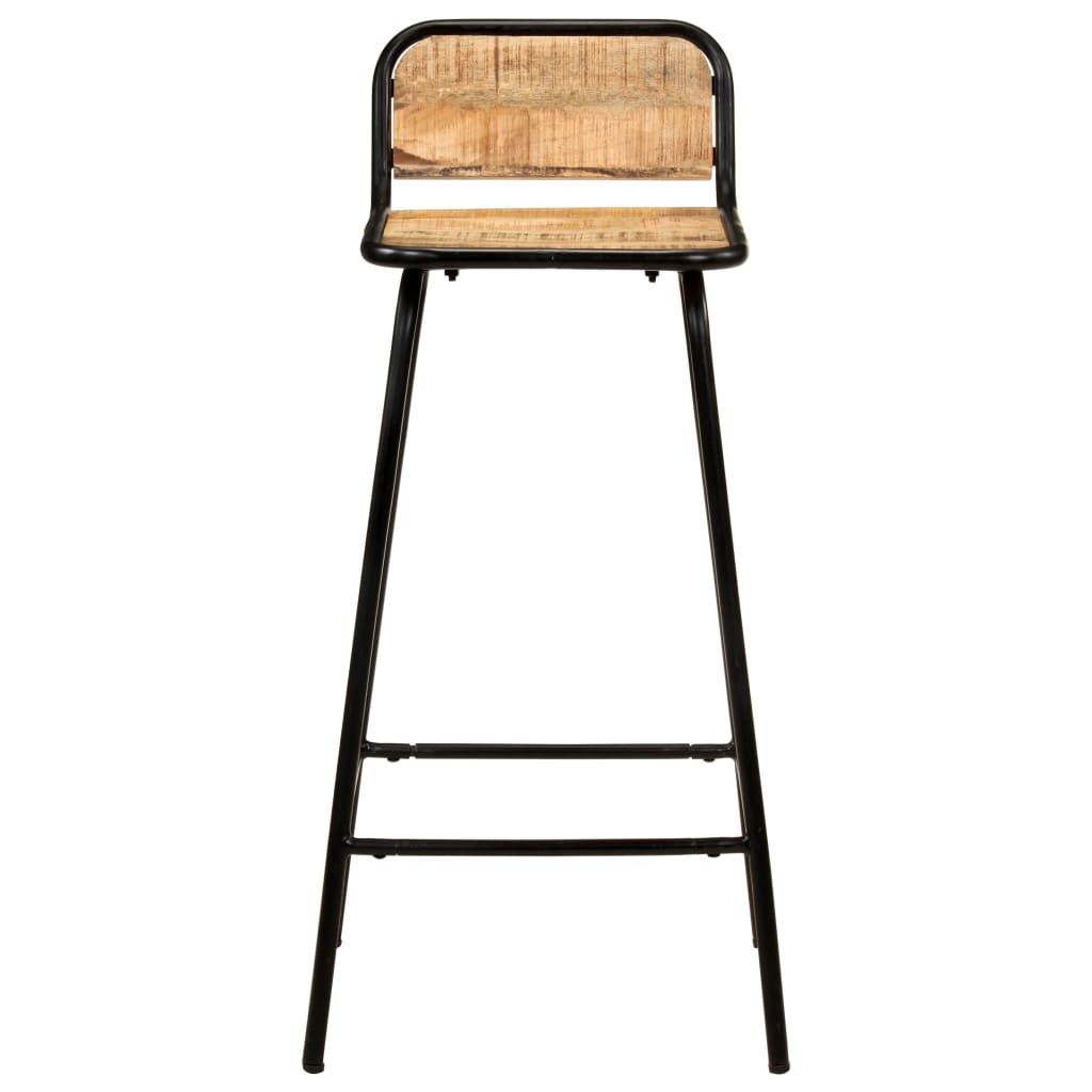 Barstoelen 4 massief mangohout