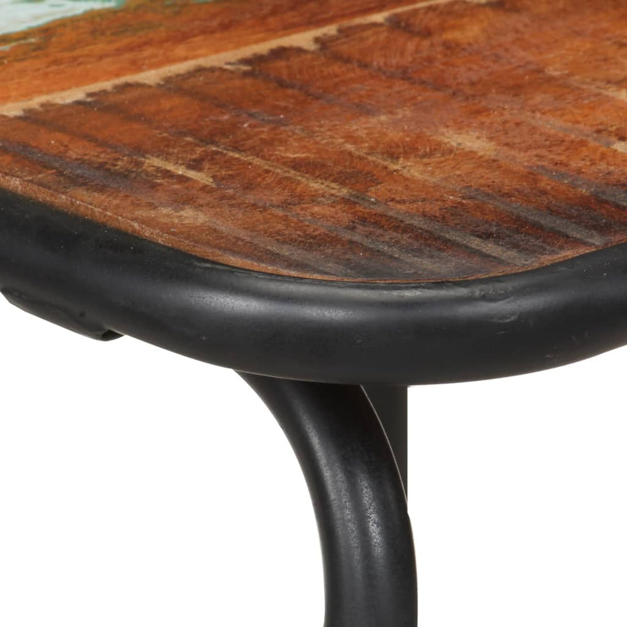 Barstoelen 4 massief gerecycled hout