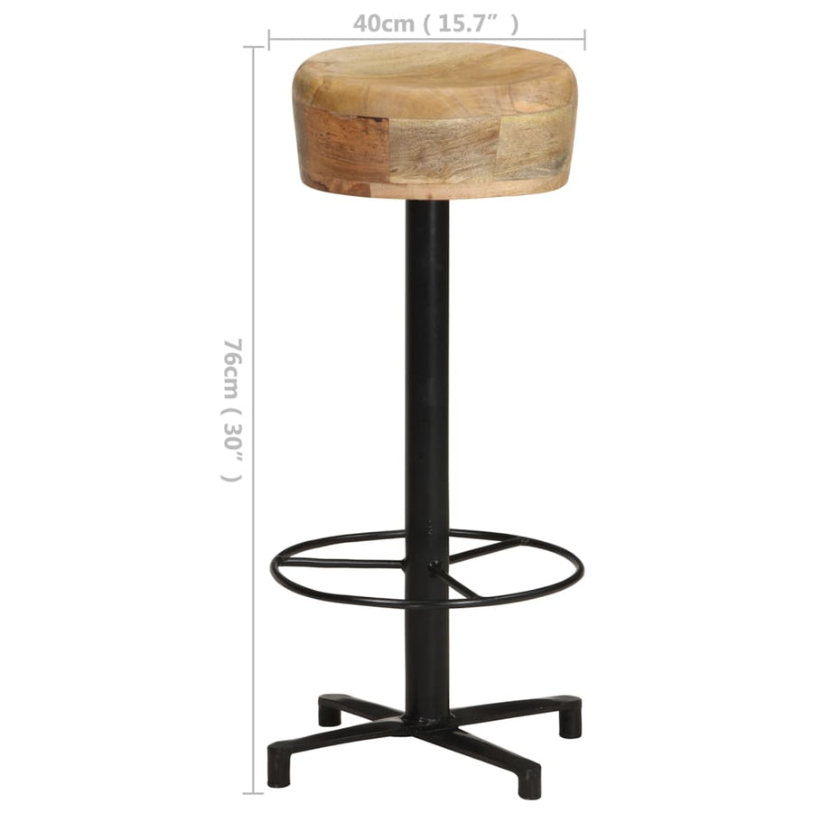 Barkrukken Massief Mangohout 76 cm