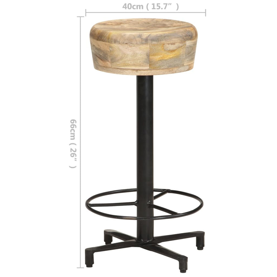 Barkrukken Massief Mangohout 66 cm
