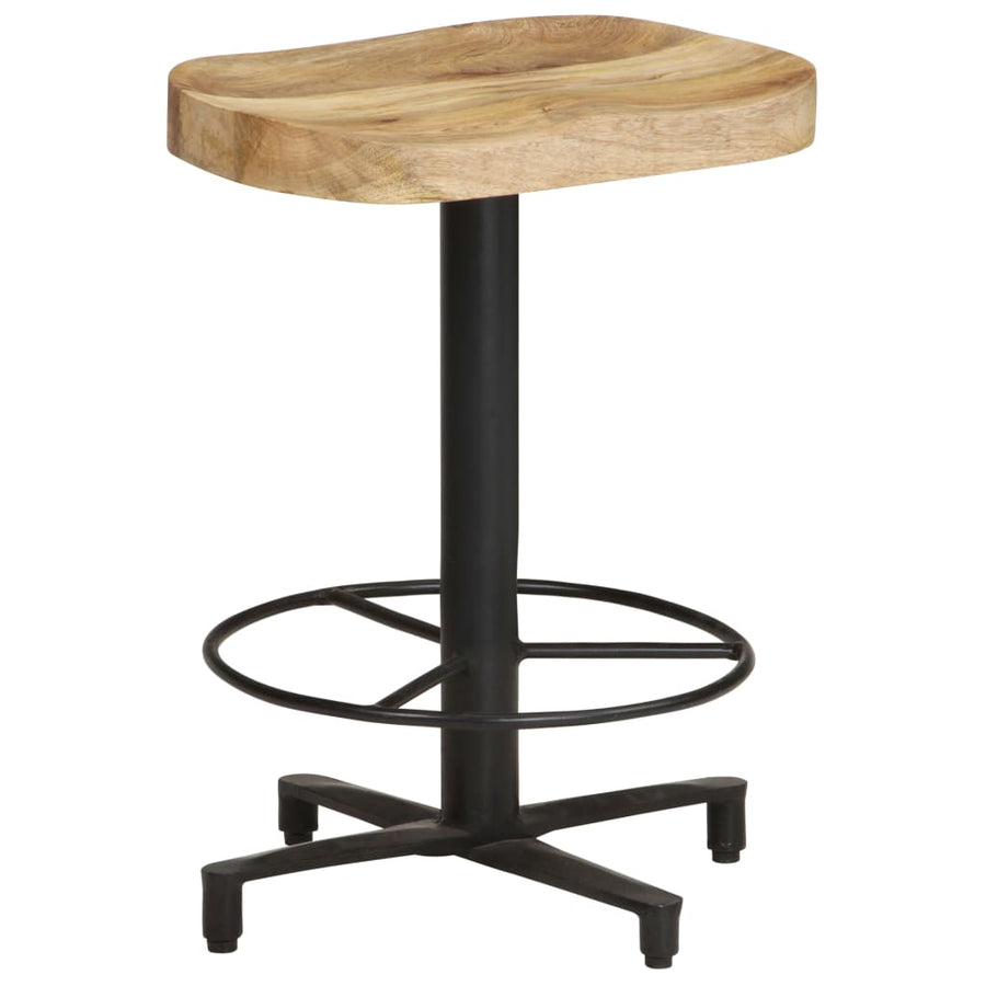 Barkrukken 2 st 52 cm massief mangohout