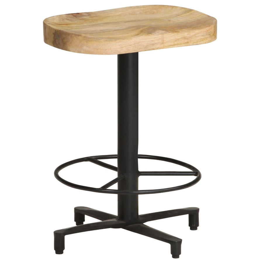 Barkrukken 2 st 52 cm massief mangohout