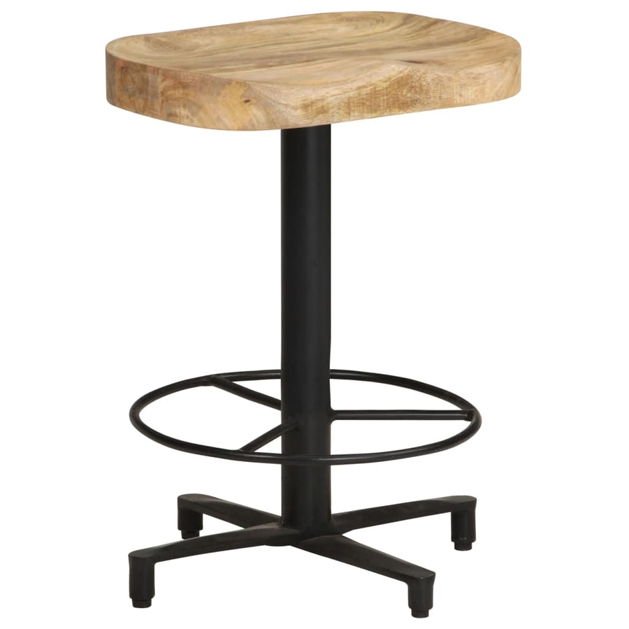 Barkrukken 2 st 52 cm massief mangohout
