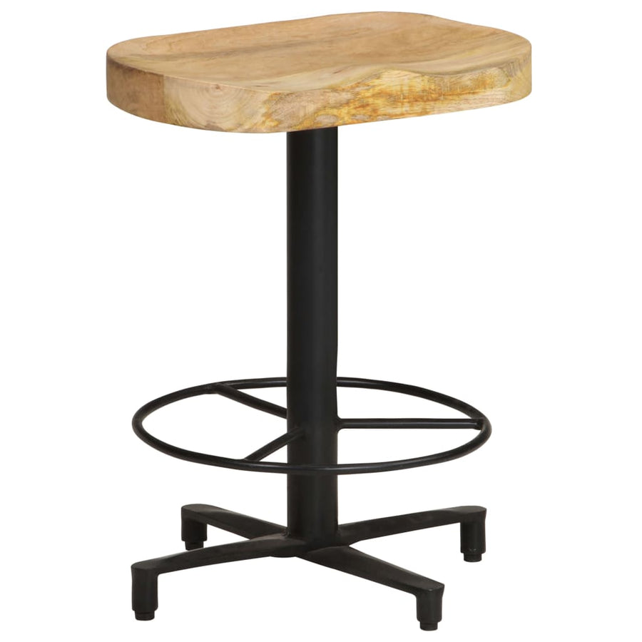 Barkrukken 2 st 52 cm massief mangohout