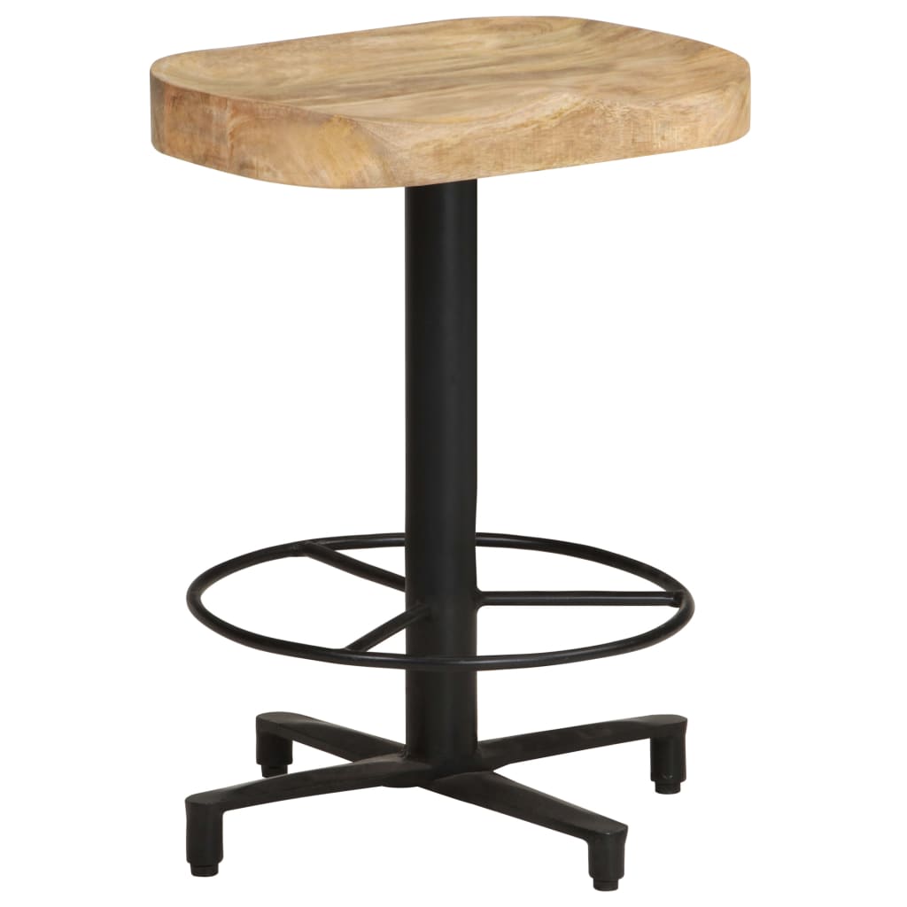 Barkrukken 2 st 52 cm massief mangohout
