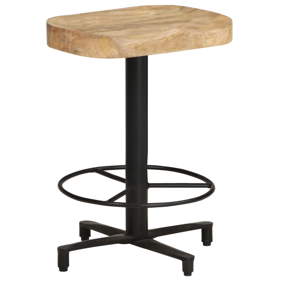 Barkrukken 2 st 52 cm massief mangohout