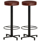 Barkruk echt leer bruin 76 cm