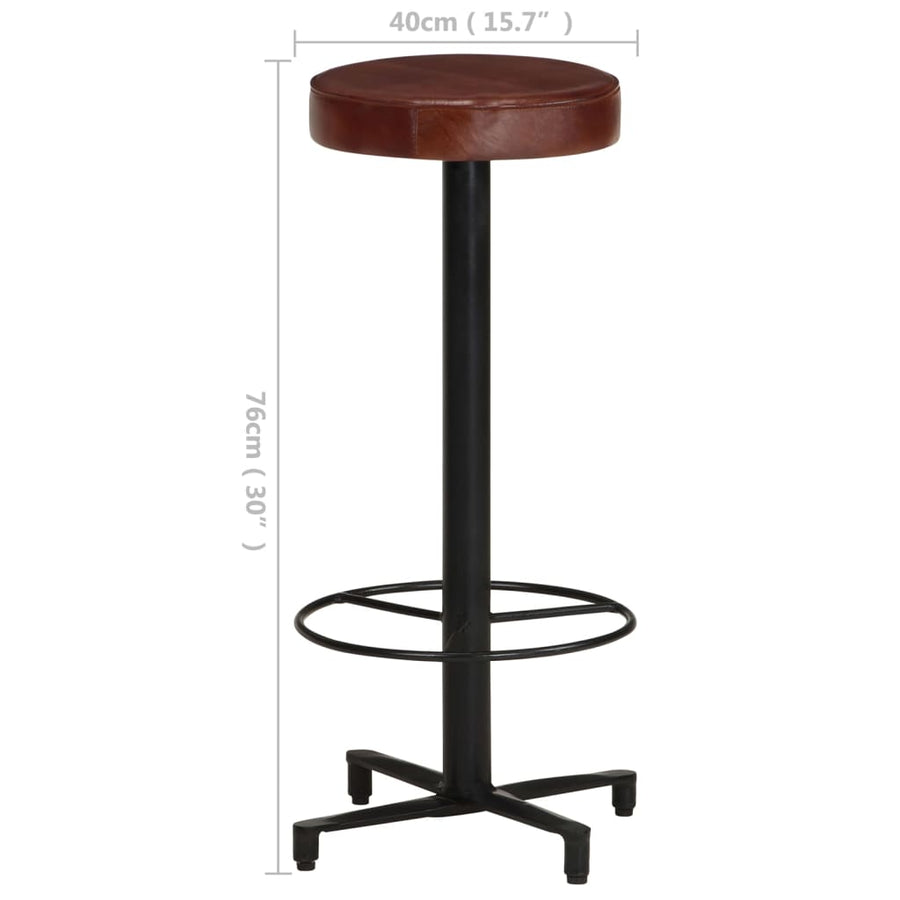 Barkrukken Echt Leer 76 cm