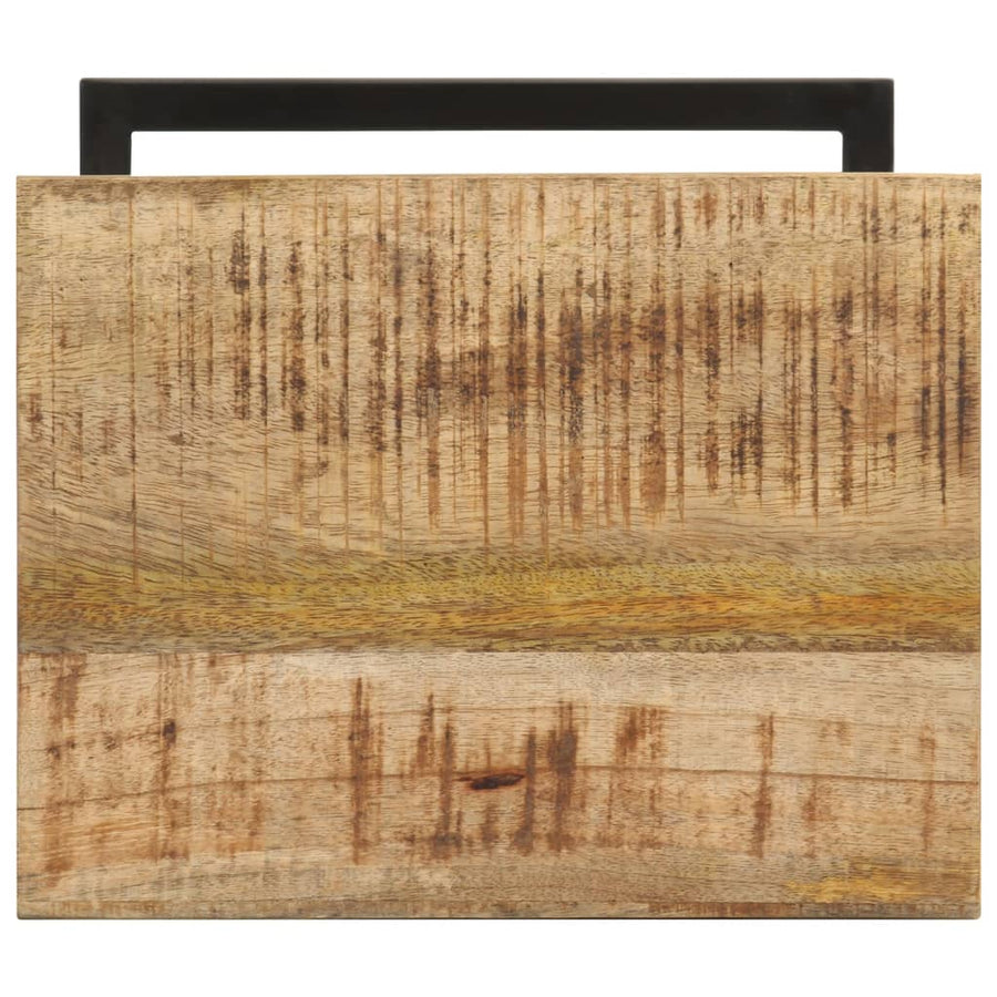 Bijzettafels 31,5X24,5X64,5 Cm Ruw mangohout