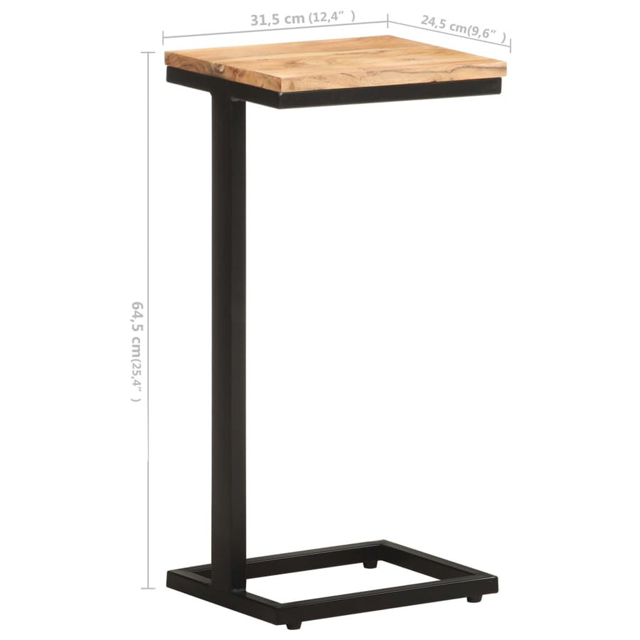 Bijzettafels 31,5X24,5X64,5 Cm Massief acaciahout