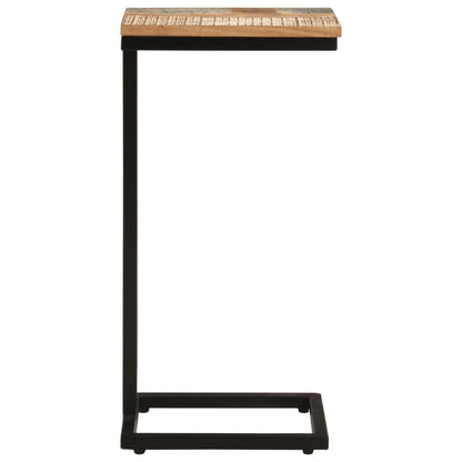 Bijzettafels 2 st 31,5x24,5x64,5 cm massief gerecycled hout