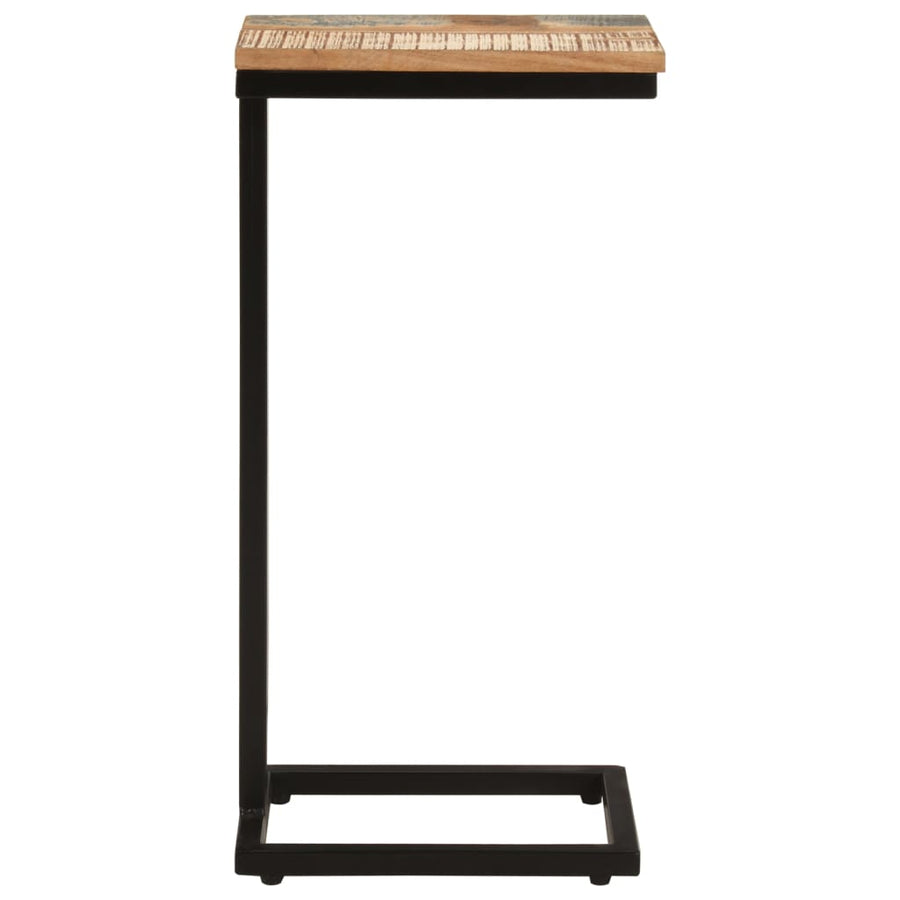 Bijzettafels 2 st 31,5x24,5x64,5 cm massief gerecycled hout