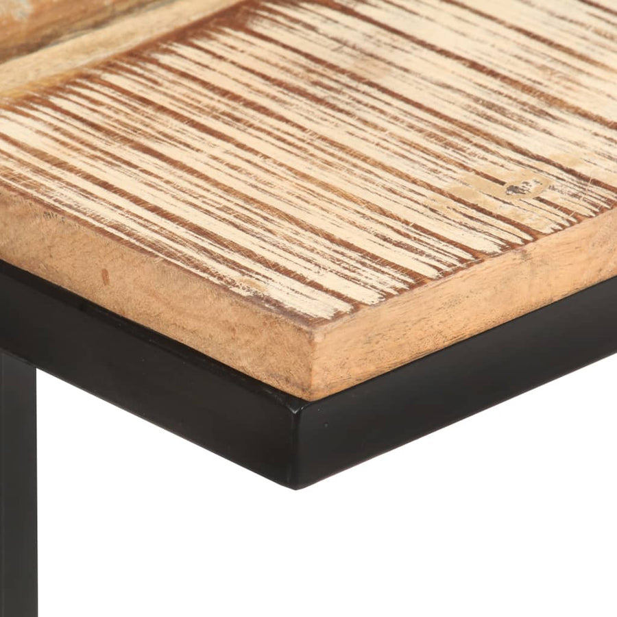 Bijzettafels 2 st 31,5x24,5x64,5 cm massief gerecycled hout