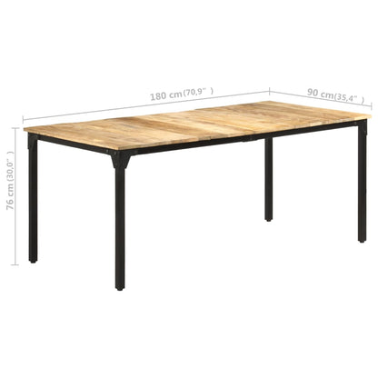 Eettafel 180X90X76 Cm Ruw Mangohout