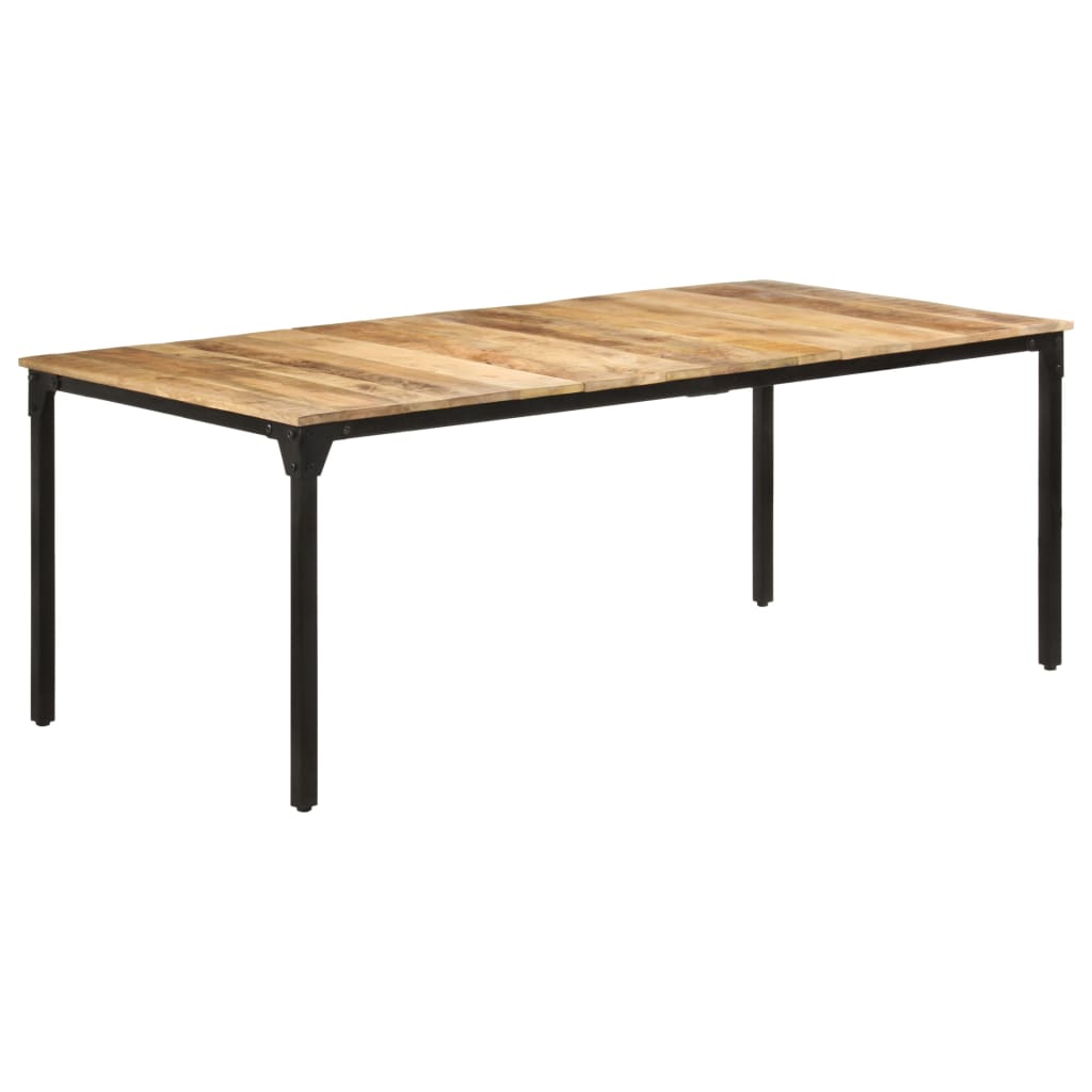 Eettafel 180X90X76 Cm Ruw Mangohout