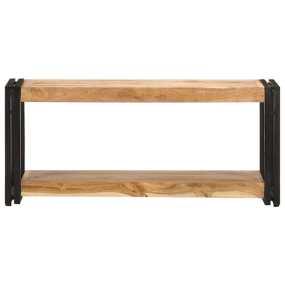 Tv-Meubel Zwart 90 x 30 x 40 cm Massief acaciahout