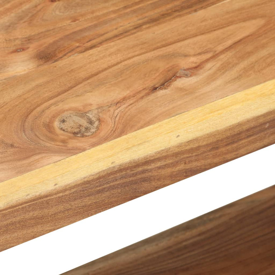 Tv-Meubel Zwart 90 x 30 x 40 cm Massief acaciahout
