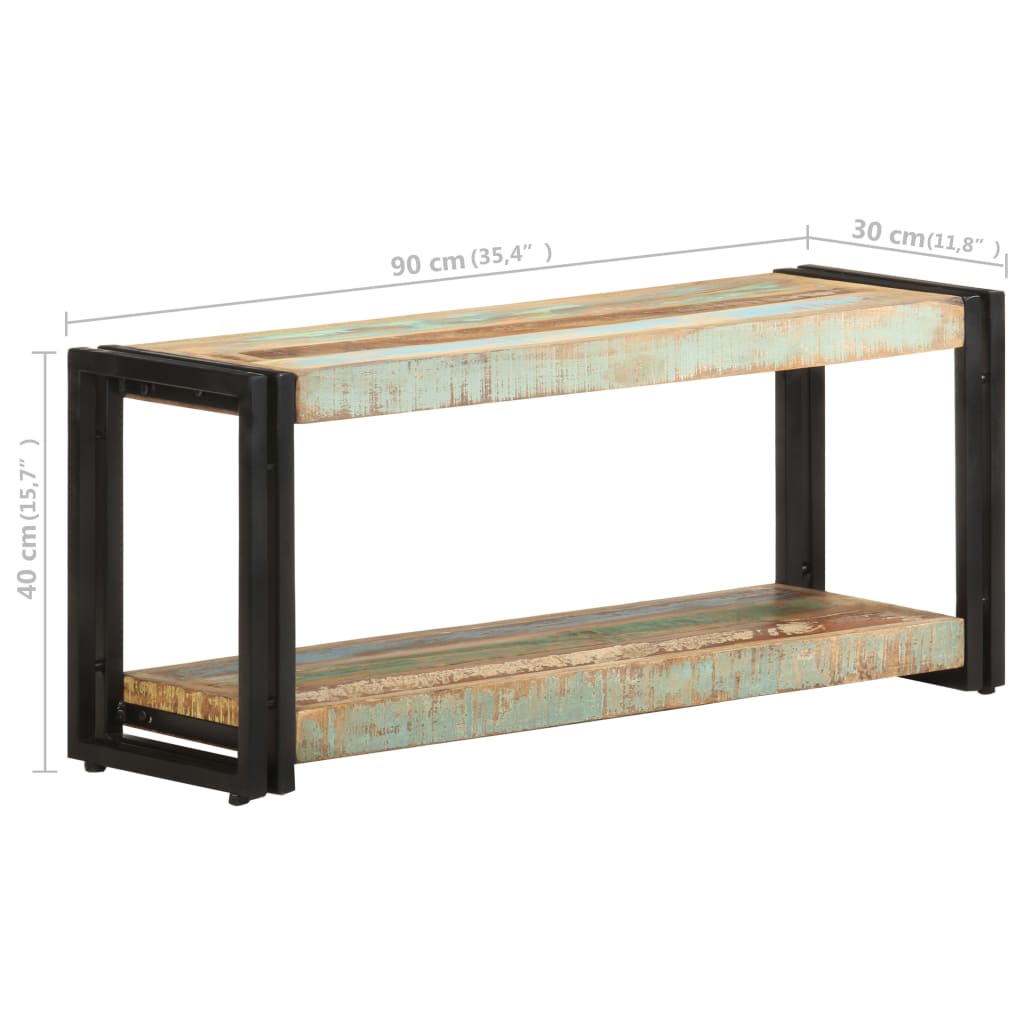 Tv-meubel 90x30x40 cm massief gerecycled hout 90 x 30 x 40 cm massief gerecycled hout