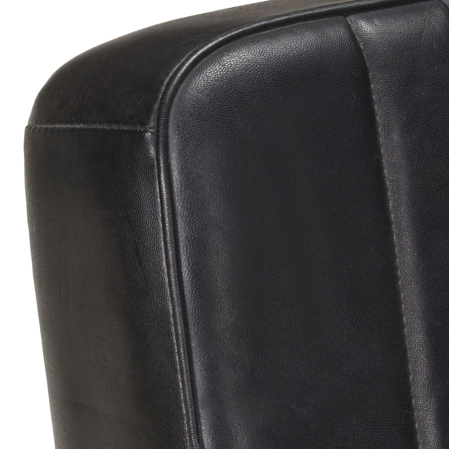 Fauteuil Echt Leer Zwart