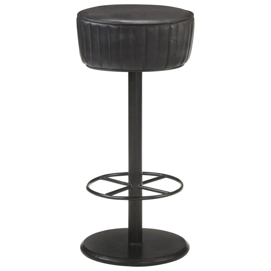 Barkruk Echt Leer Zwart light black
