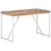 Eettafel 120x60x76 cm massief acacia mangohout