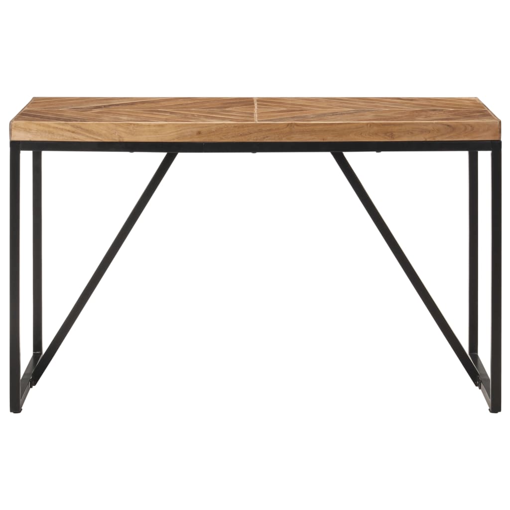 Eettafel Massief Acaciahout En Mangohout 120 x 60 x 76 cm Zwart