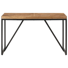 Eettafel Massief Acaciahout En Mangohout 120 x 60 x 76 cm Zwart