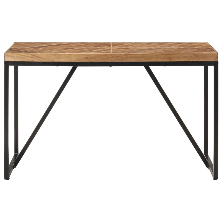 Eettafel Massief Acaciahout En Mangohout 120 x 60 x 76 cm Zwart