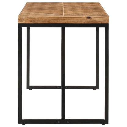 Eettafel Massief Acaciahout En Mangohout 120 x 60 x 76 cm Zwart
