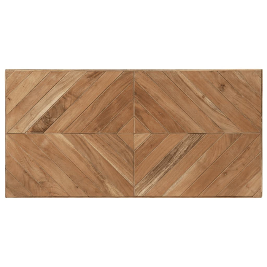 Eettafel Massief Acaciahout En Mangohout 120 x 60 x 76 cm Zwart