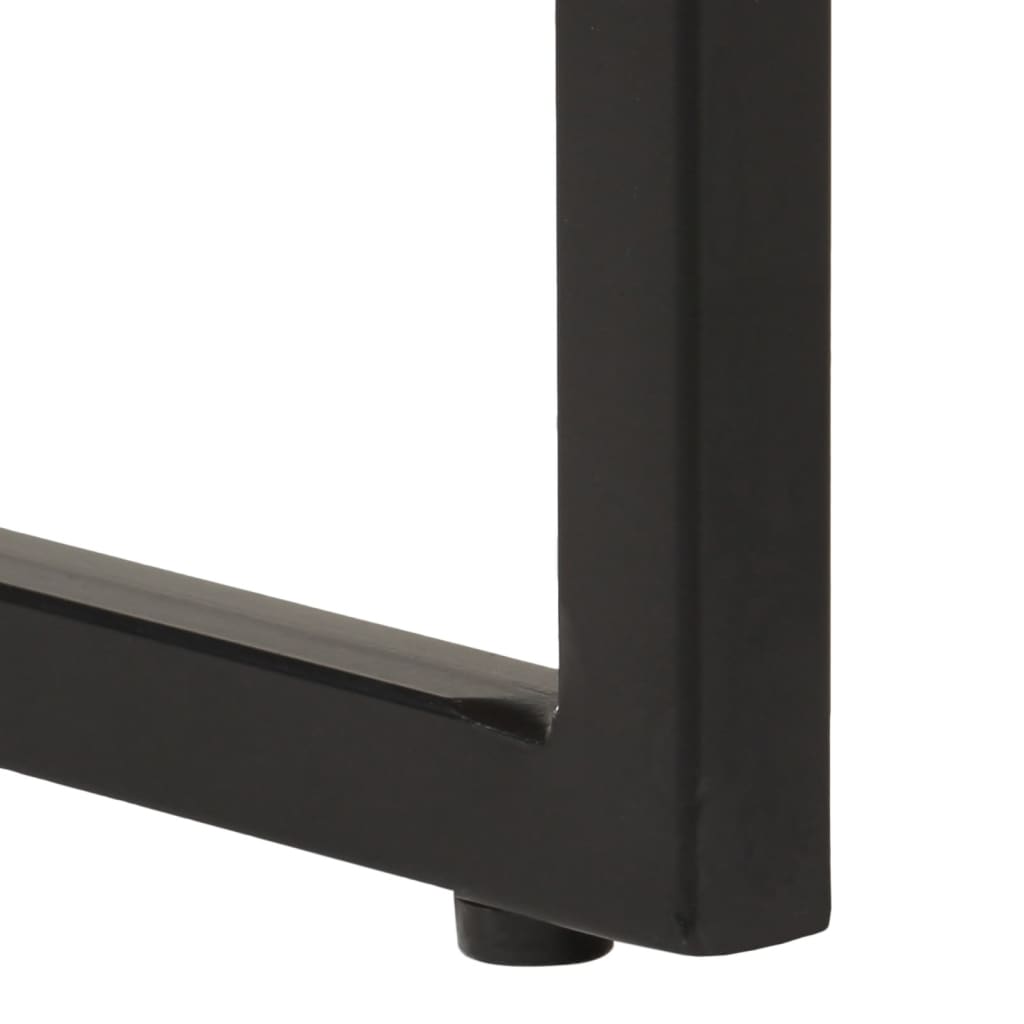 Eettafel Massief Acaciahout En Mangohout 120 x 60 x 76 cm Zwart