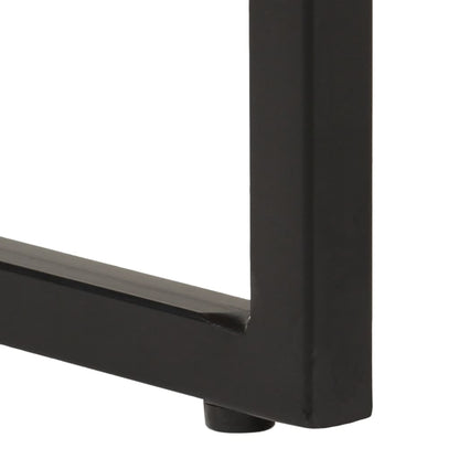 Eettafel Massief Acaciahout En Mangohout 120 x 60 x 76 cm Zwart