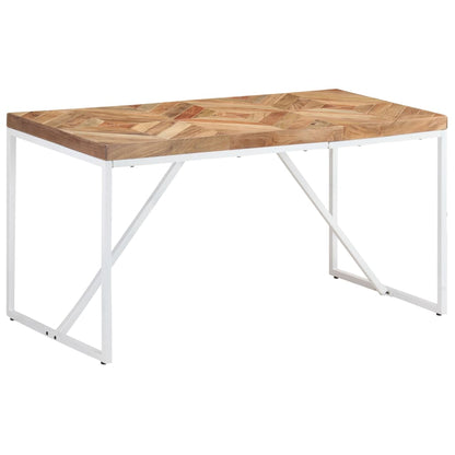 Eettafel Massief Acaciahout En Mangohout 140 x 70 x 76 cm