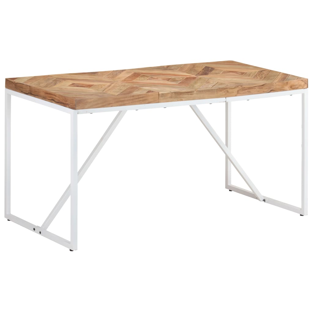 Eettafel Massief Acaciahout En Mangohout 140 x 70 x 76 cm