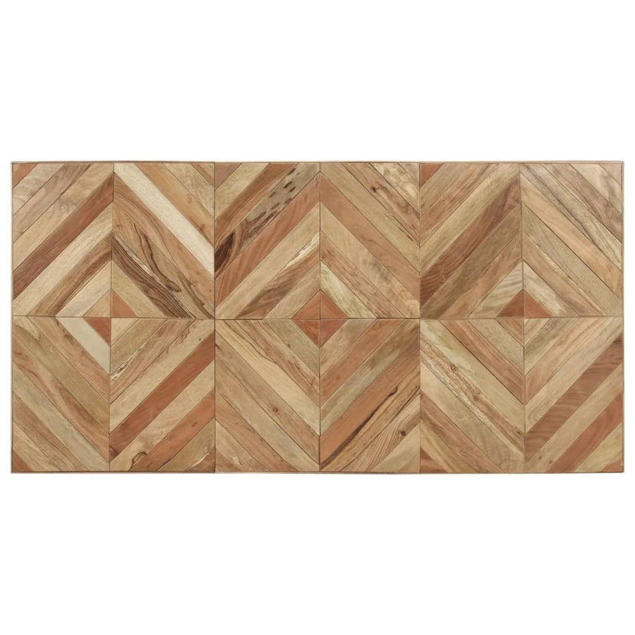 Eettafel 180x90x76 cm massief acaciahout en mangohout 180 x 90 x 76 cm Wit