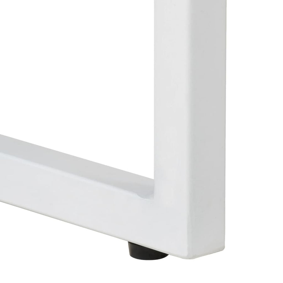 Eettafel 180x90x76 cm massief acaciahout en mangohout 180 x 90 x 76 cm Wit