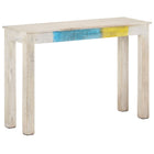 Wandtafel 115x35x77 cm mangohout wit